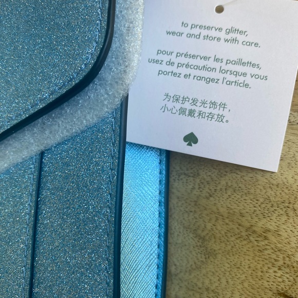 NWT Kate Spade Flap Cross Body Frosty Sky - Picture 4 of 8